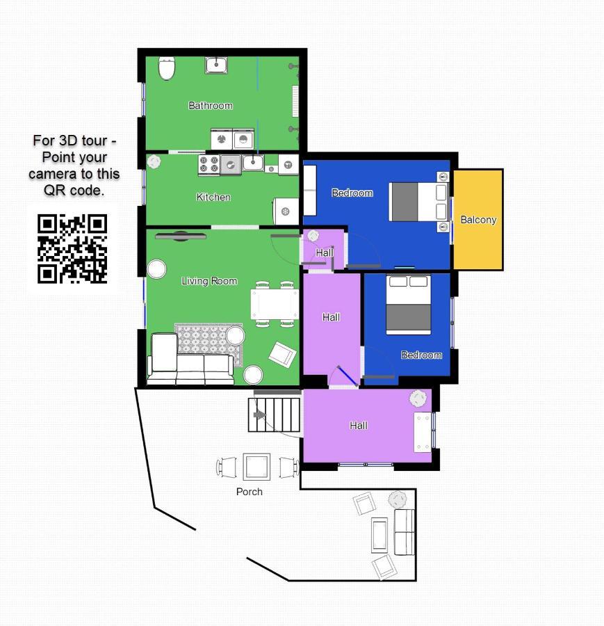 Aday - 2 Bedroom Apartment With Patio Aalbor Kültér fotó